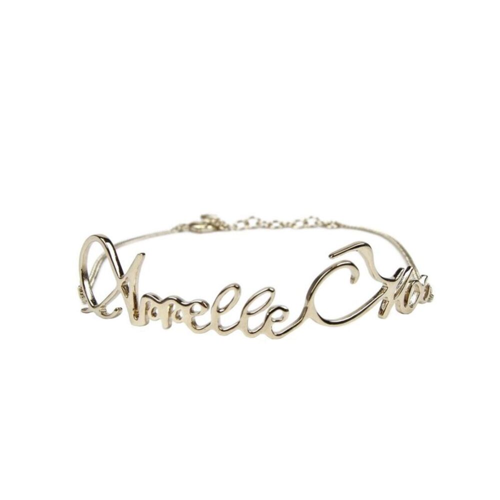 Saint Laurent Women's Light Gold Brass Metal Appelle Moi Necklace - Picture 2 of 5